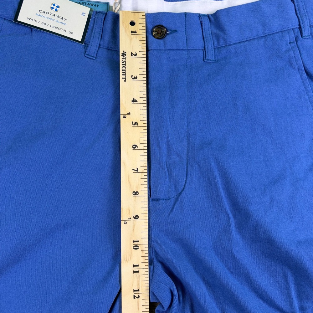 Castaway Nantucket Island Harbor Pants Men's 30x30 Blue Stretch Twill Chino NWT - Picture 10 of 12